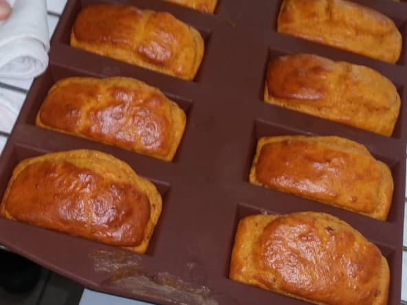 Madeleines aux poivrons, tomate et chorizo