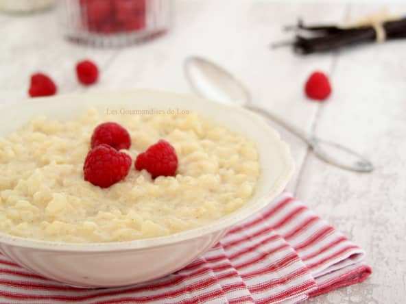 Riz au lait à la vanille