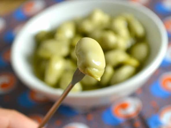 Pickles de fèves pour l'apéritif