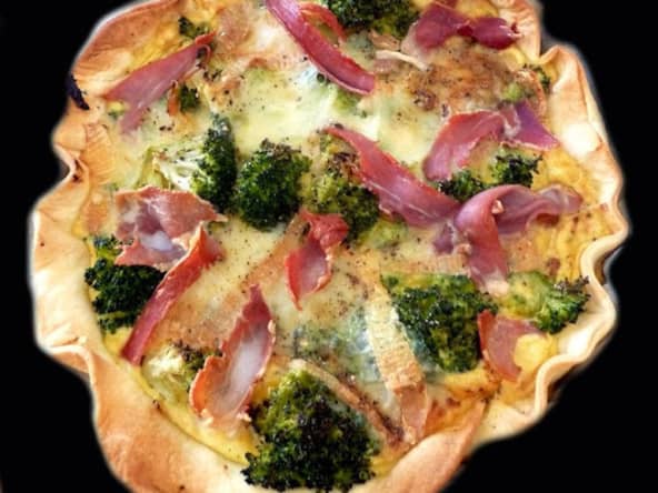 Tarte à la bière et au fromage Chimay à la bleue