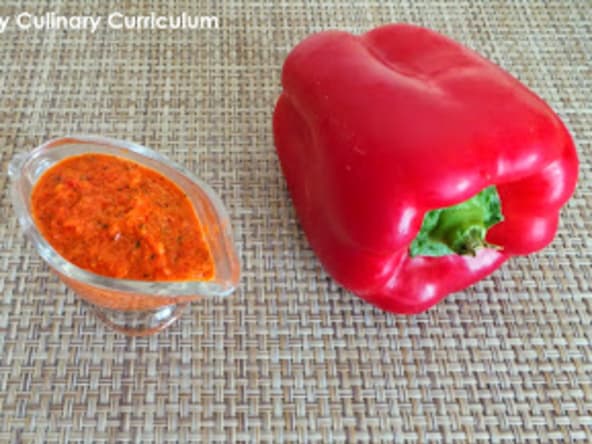 Coulis de poivrons rouges à l'aneth