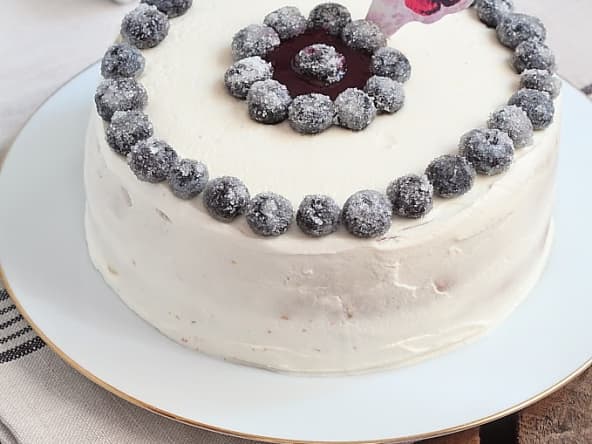 Gâteau aux myrtilles