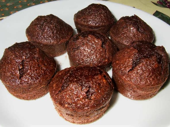 Petits gâteaux légers choco-courgette-amande