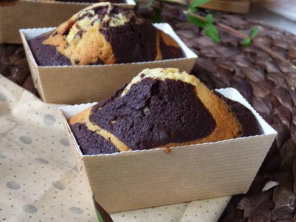 Zebra cake chocolat vanille