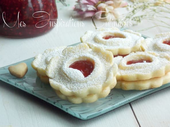 Sablé a la confiture de fraise