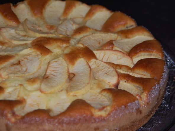 Gâteau mascarpone et pommes