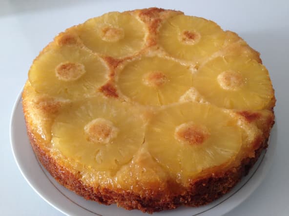 Gâteau ananas caramélisé