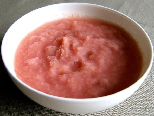 Compote de pêche à la lavande