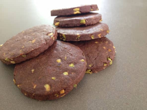 Sablés chocolat-pistache