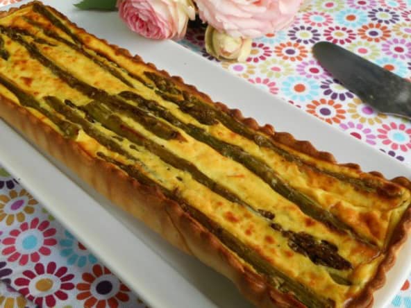 Quiche aux asperges aux saveurs italiennes