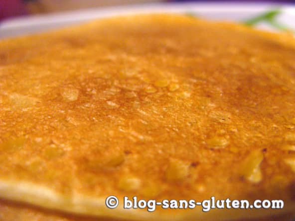 Galette de pois chiche et manioc sans gluten et sans lait