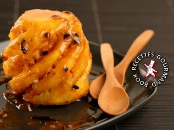 Ananas aux épices rôti à la broche