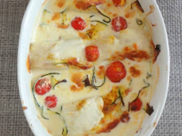 Cabillaud au curry gratiné à la mozzarella