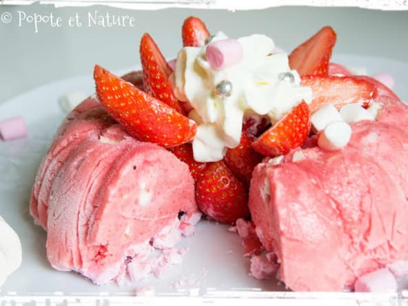 Vacherin aux fraises à ma façon