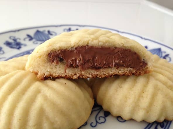 Sablés fourrés au chocolat