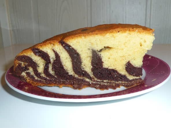 Le gâteau zèbre