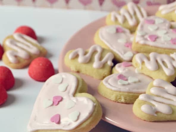 Sablés glacés aux fraises Tagada