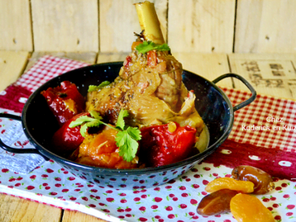 Souris d'agneau vapeur sucré-salé aux fruits frais et secs à l'Omnicuiseur