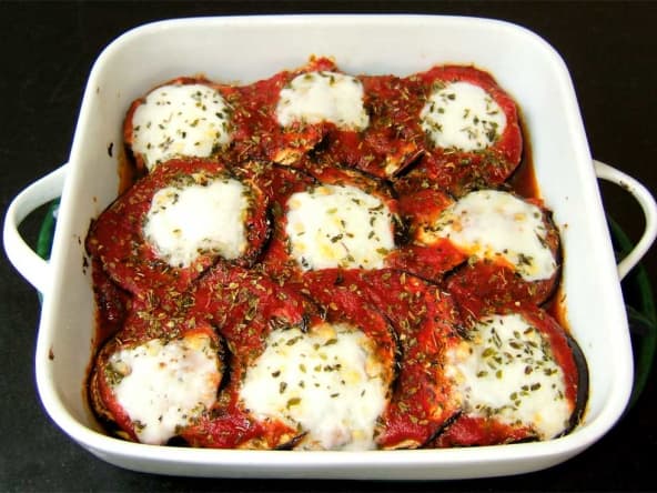 Gratin d’aubergines grillées