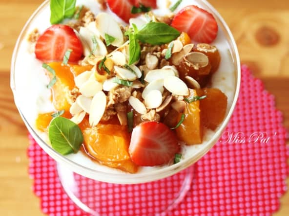 Verrine Turron et Abricot