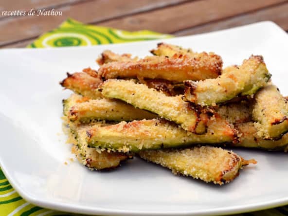 Courgettes au parmesan simples et rapides pour l'apéro