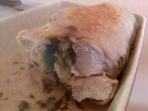 Cuisse de dinde roulée à l’estragon
