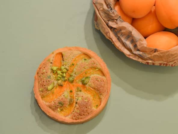 Les tartelettes amandines pistache-abricot