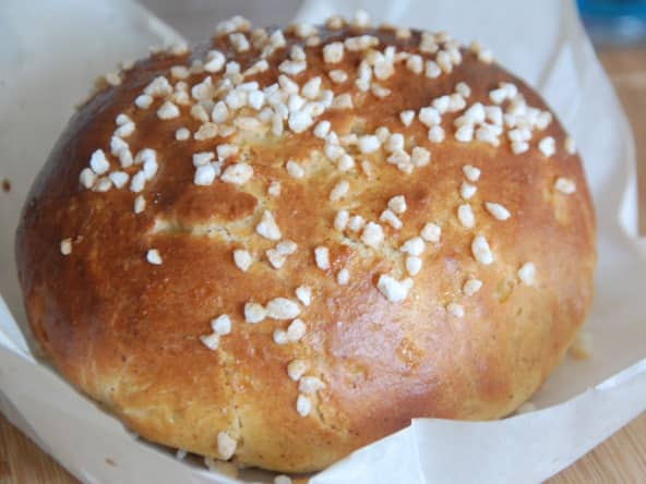 Brioche moelleuse à la purée d'amandes (sans beurre)