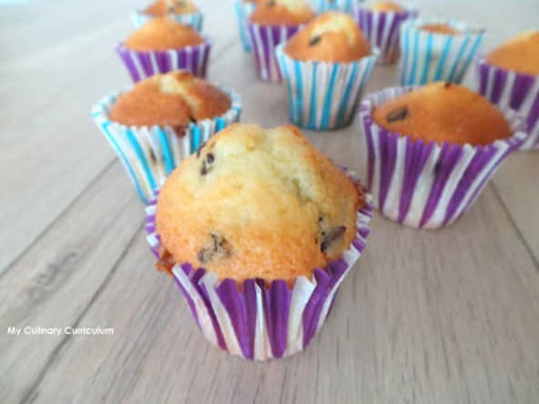 Muffins aux bananes et pépites de chocolat