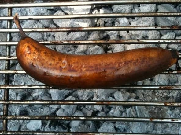 Bananes flambées au barbecue ou à la plancha