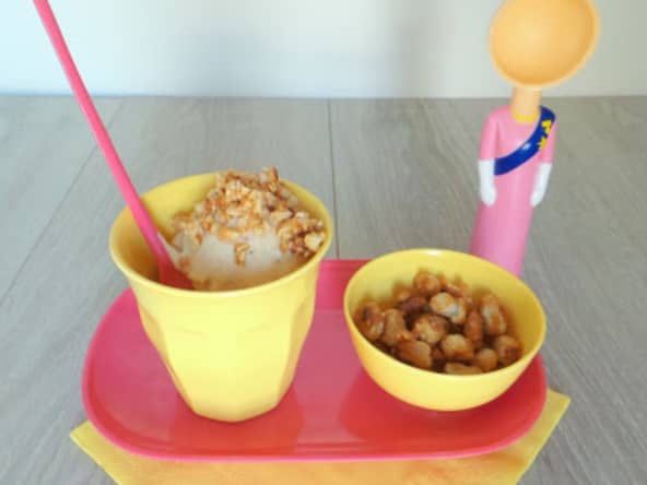 Glace bananes beurre de cacahuètes