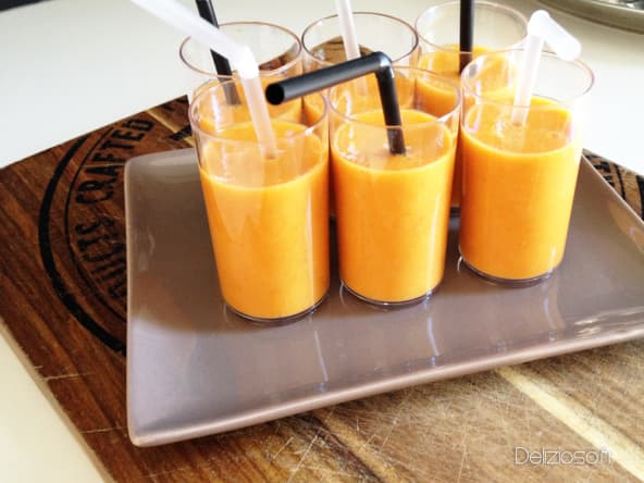 Gaspacho de poivrons au chorizo : toute la Méditerranée !