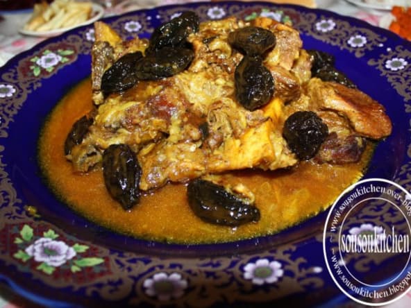 Tajine de boeuf aux pruneaux