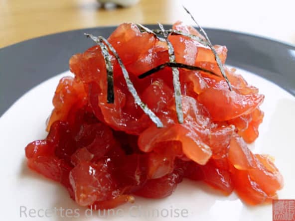 Tartare de thon à la sauce soja façon Chef Kim Kwang-Loc 