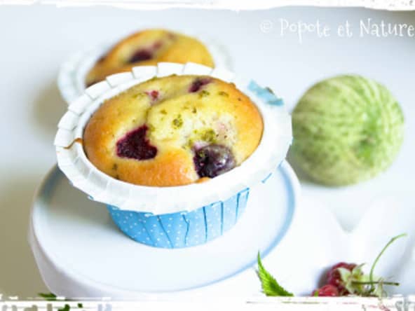 Muffins framboises et citron vert