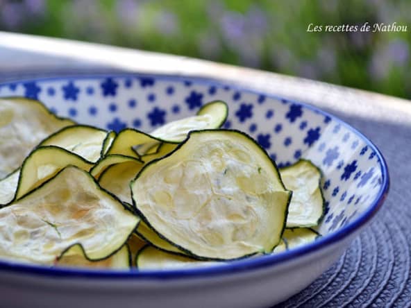 Chips amuse-bouches de courgettes