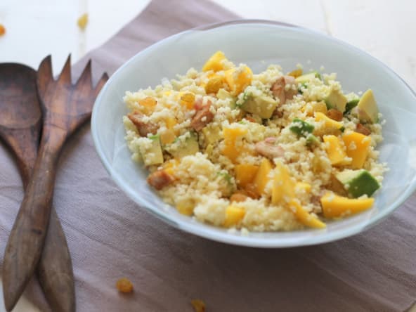 Taboulé mangue, avocat et dinde