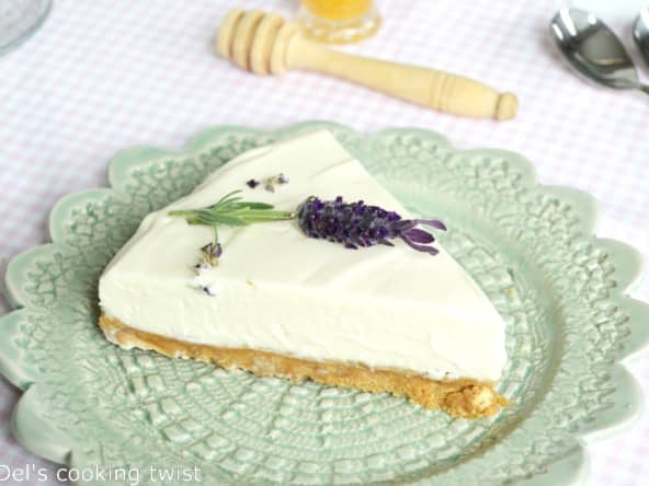 Cheesecake à la lavande aux saveurs de la Provence