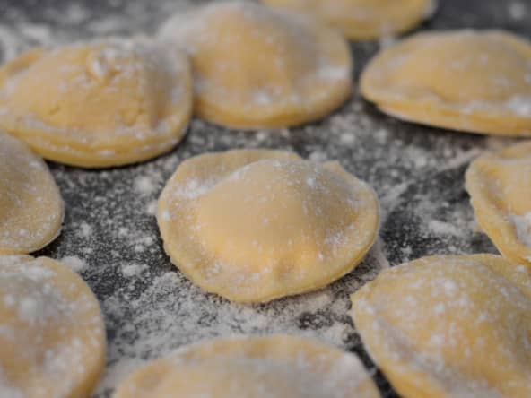 Raviolis maison à la ricotta