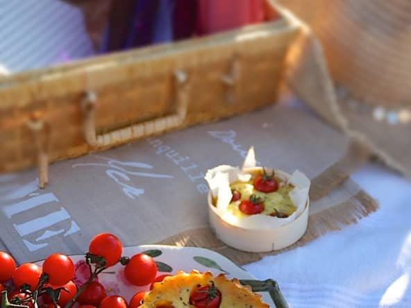 Clafoutis aux tomates cerises