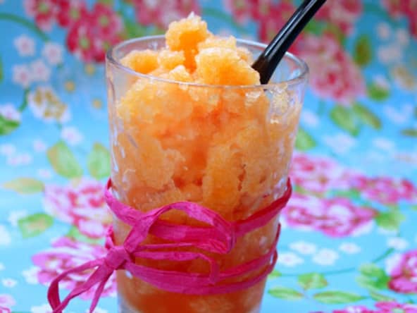 Granité de melon charentais au miel