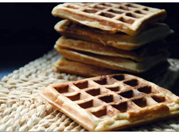 Gaufres aux trois parfums vanille, gingembre et cannelle