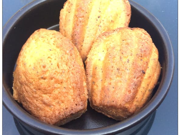 Madeleines au citron et graines de pavot