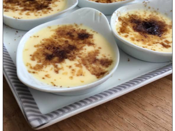 Crème brûlée vanille d'après Christophe Felder