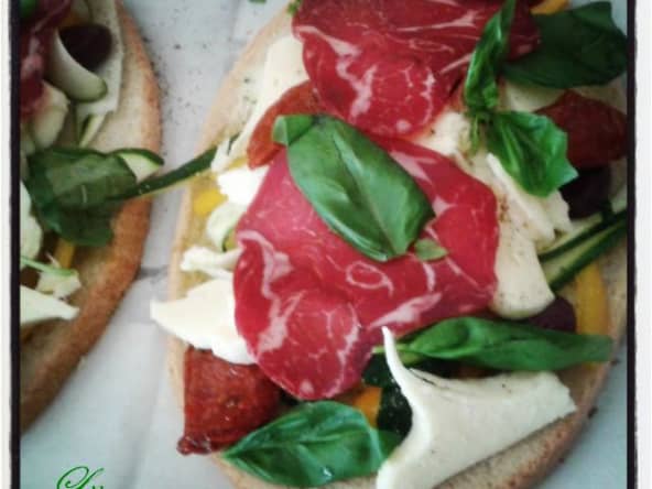 les bruschettas très basilic