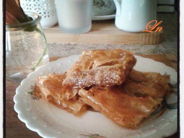 La baklava serbe , un doux parfum de noix et de miel