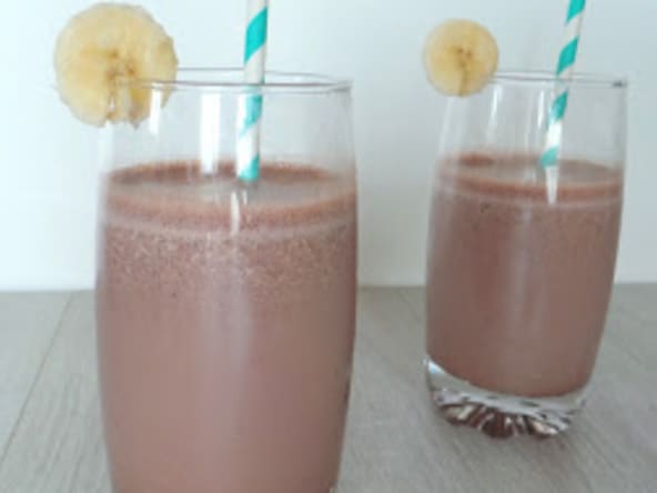 Milkshake bananes-chocolat