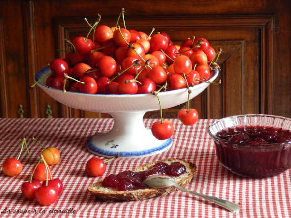 Confiture de cerises pour le petit déj'