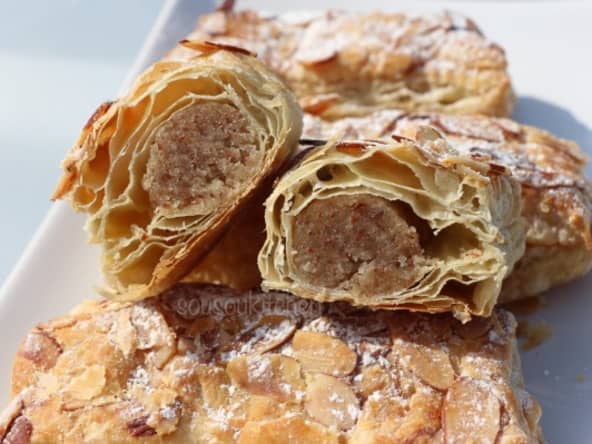 Petits feuilletés aux amandes
