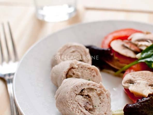 Ballottines de dinde aux champignons